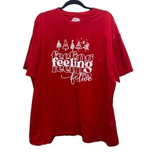 Feeling Festive Red Holiday Tee